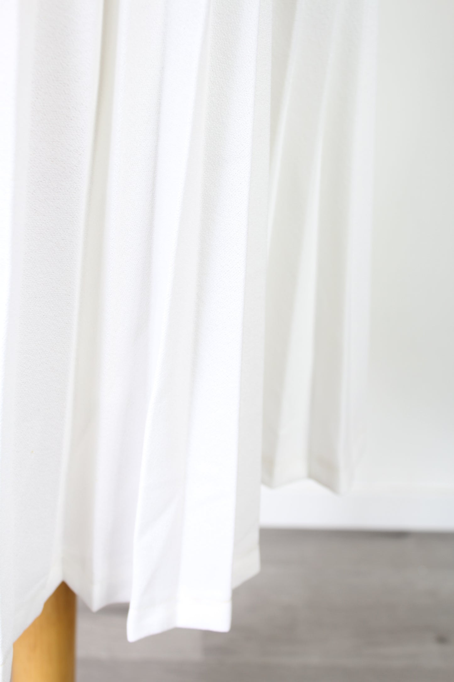 Jupe blanche plissée vintage taille haute taille élastique