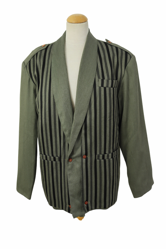 Veste vintage blazer homme à rayures la friperie vintage 25