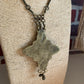 Collier ethnique original chaine argenté et cornaline