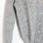 Cardigan gris clair motifs ajouré La friperie vintage