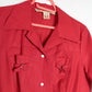 Robe vintage rouge deadstock manches courtes années 70
