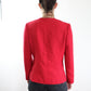 Veste blazer vintage rouge motifs noir femmes T38 La friperie vintage - la friperie vintage 25