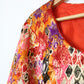 Blouse vintage motifs colorés lurex femmes La friperie vintage Taille 38