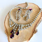 Parure bijoux vintage collier et clips à strass La friperie vintage