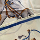 Foulard carré vintage équestre La friperie vintage