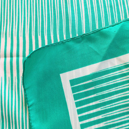 Foulard carré vert Miss Helen Italie La friperie vintage la friperie vintage 25